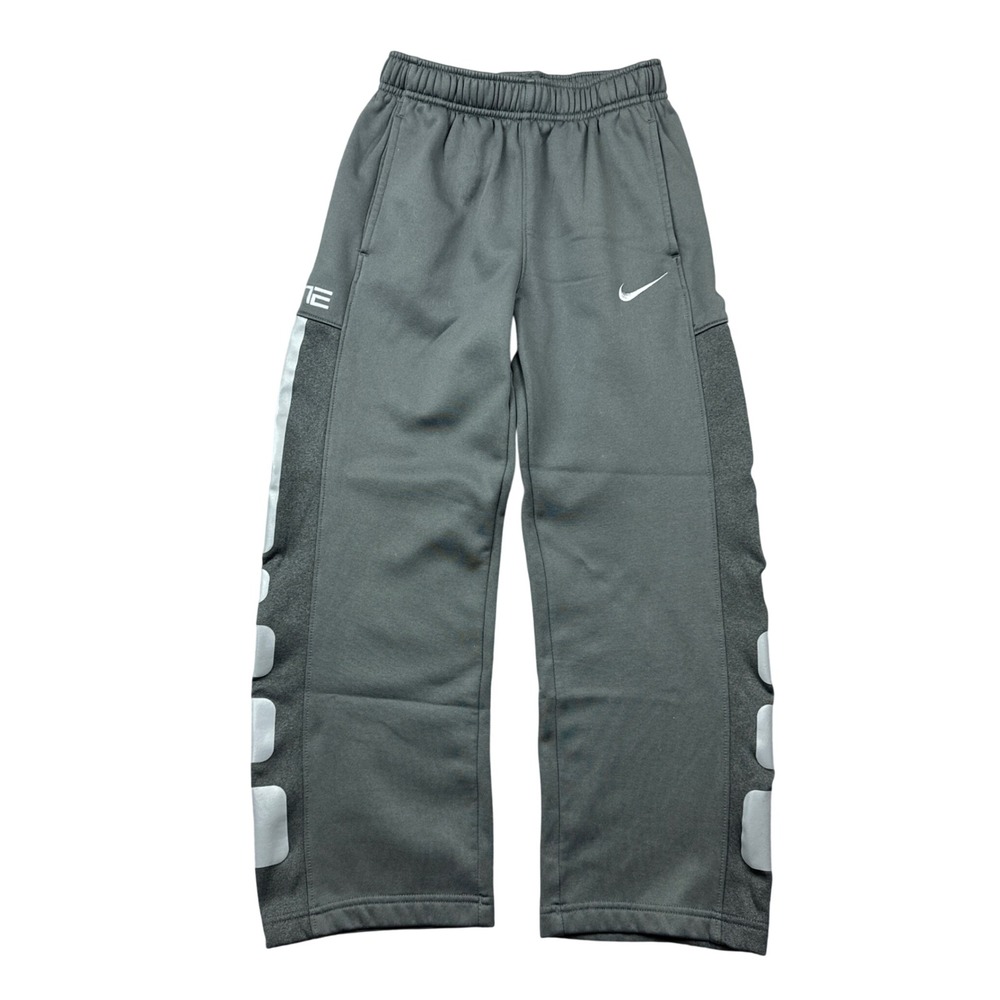 Nike Elite Therma-FIT Gray Basketball Sweatpants Youth Kids Boys Medium Sports